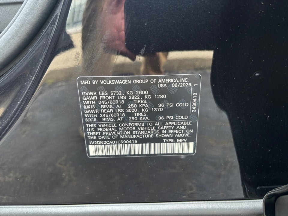 2026 Volkswagen Atlas 2.0T SE
