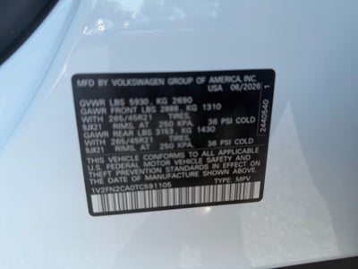2026 Volkswagen Atlas 2.0T SEL Premium R-Line