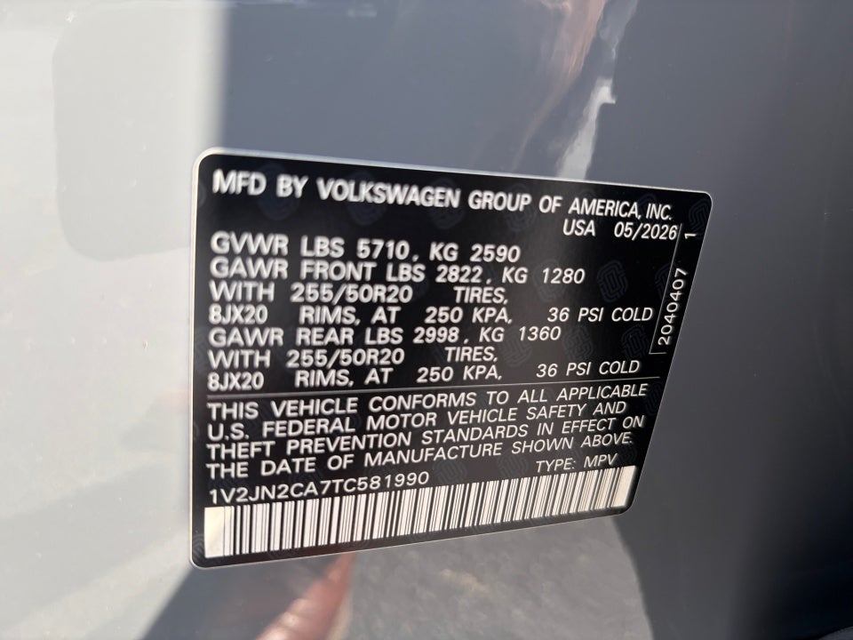 2026 Volkswagen Atlas 2.0T SE w/Technology
