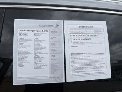 2025 Volkswagen Tiguan 2.0T SE