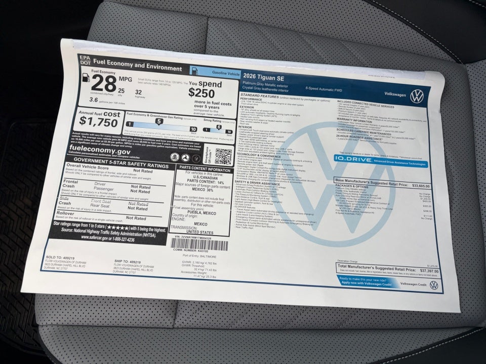 2026 Volkswagen Tiguan SE