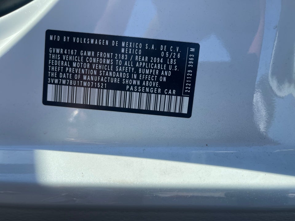 2026 Volkswagen Jetta SE