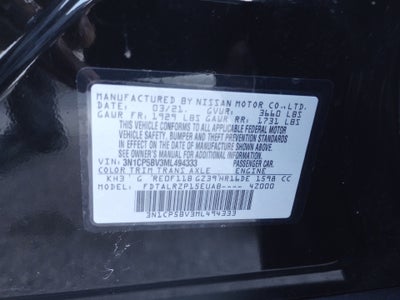 2021 Nissan Kicks S Xtronic CVT