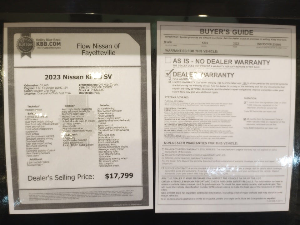 2023 Nissan Kicks SV Xtronic CVT