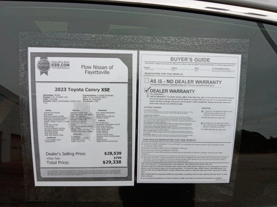 2023 Toyota Camry XSE