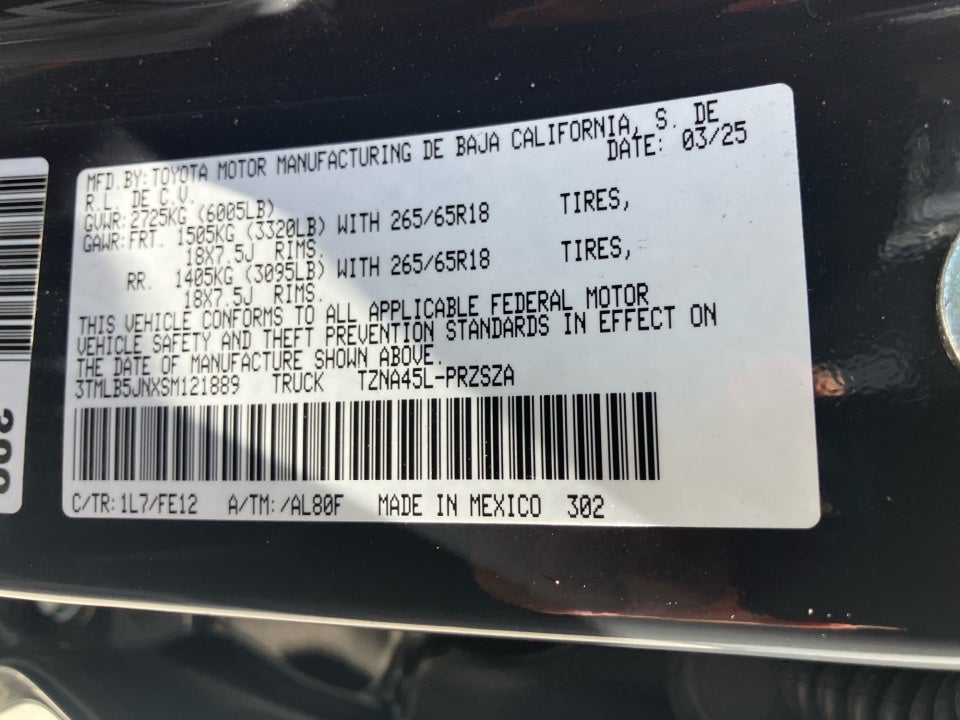 2025 Toyota Tacoma TRD Sport