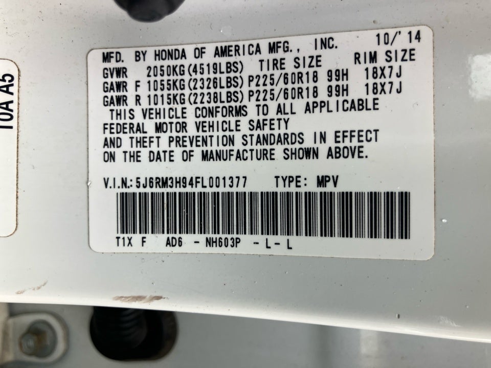 2015 Honda CR-V Touring