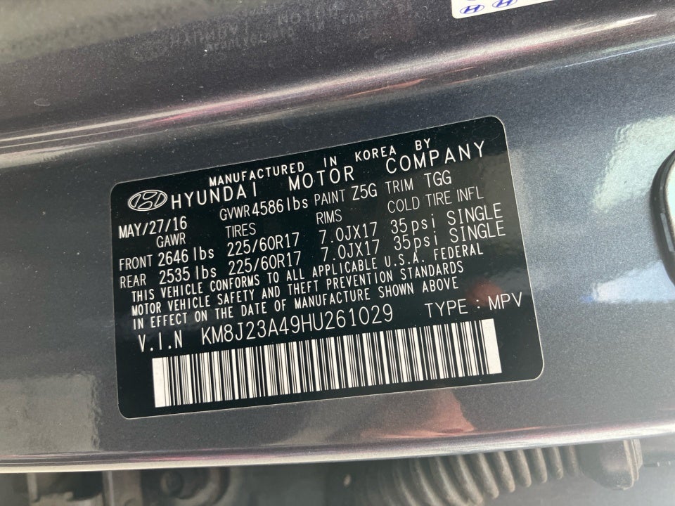 2017 Hyundai Tucson SE