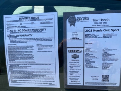 2023 Honda Civic Hatchback Sport