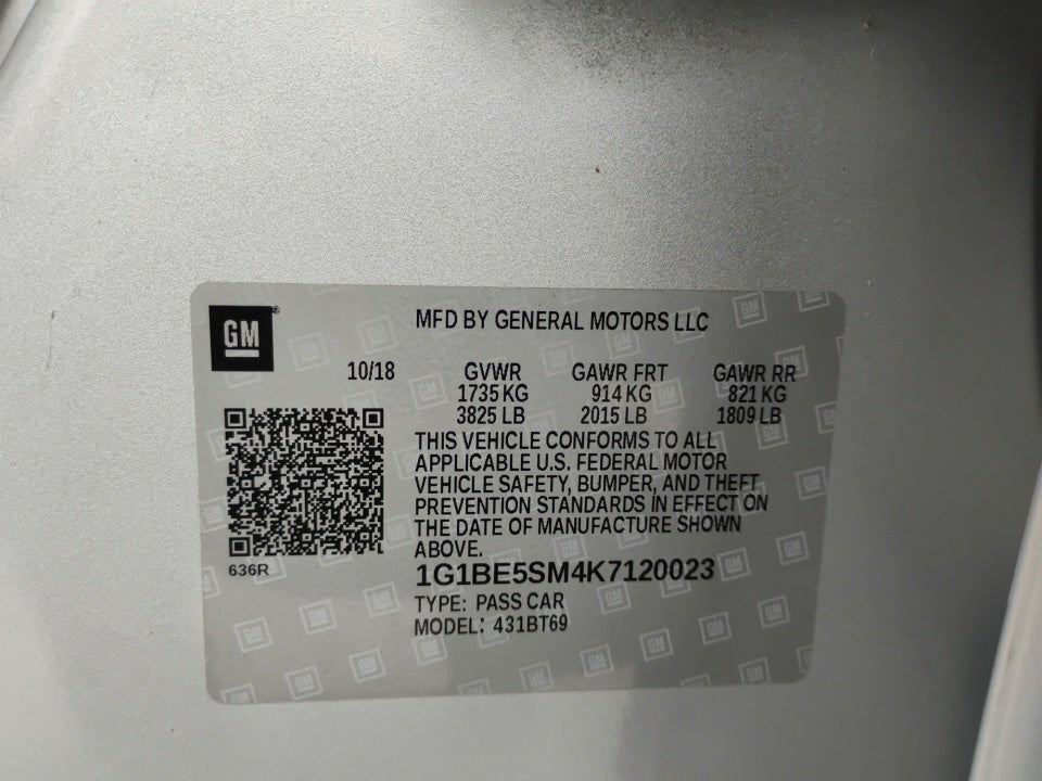 2019 Chevrolet Cruze LT