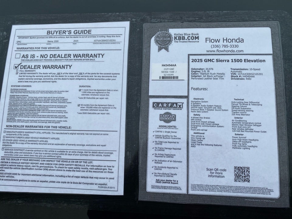 2025 GMC Sierra 1500 4WD Crew Cab Short Box Elevation with 3SB