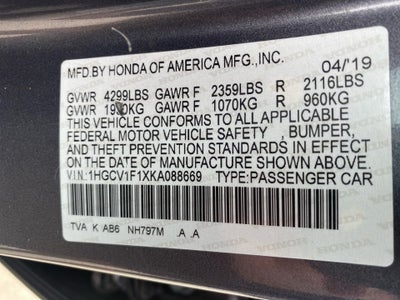 2019 Honda Accord LX