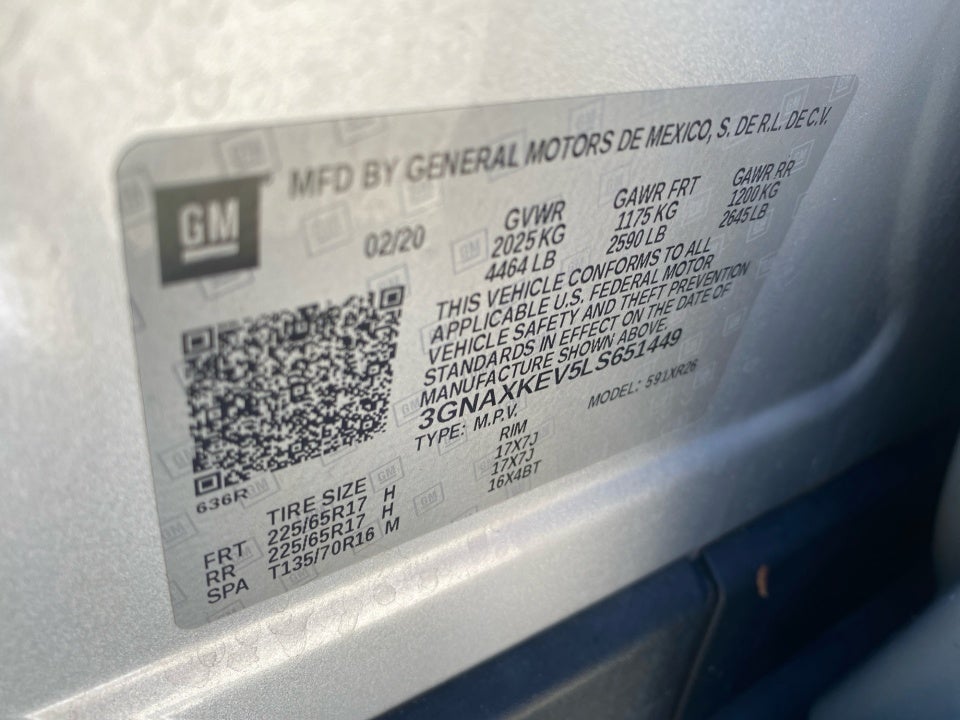 2020 Chevrolet Equinox FWD LT 1.5L Turbo