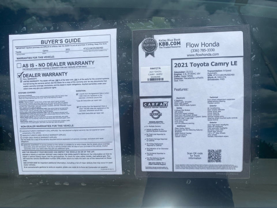 2021 Toyota Camry LE
