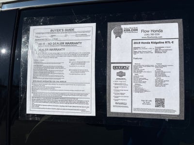 2019 Honda Ridgeline RTL-E