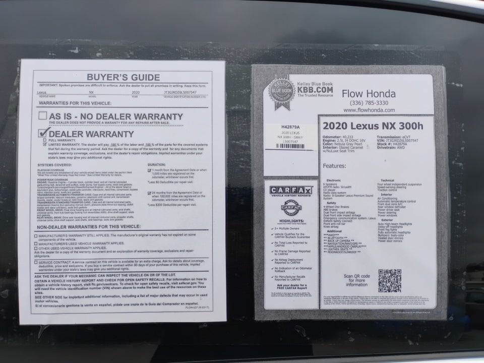 2020 Lexus NX 300h NX 300h