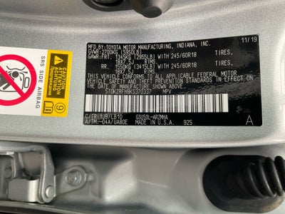 2019 Toyota Highlander XLE