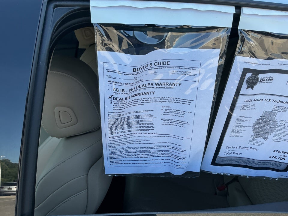 2021 Acura TLX Technology Package