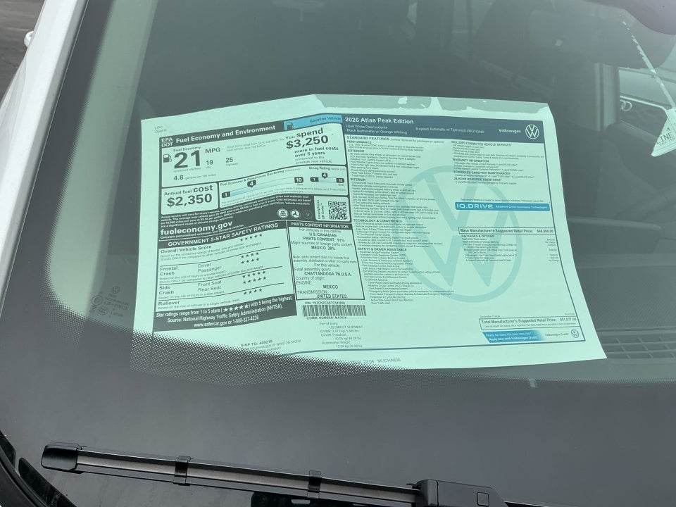 2026 Volkswagen Atlas Peak Edition