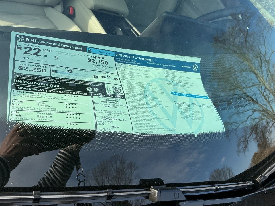2026 Volkswagen Atlas SE with Technology
