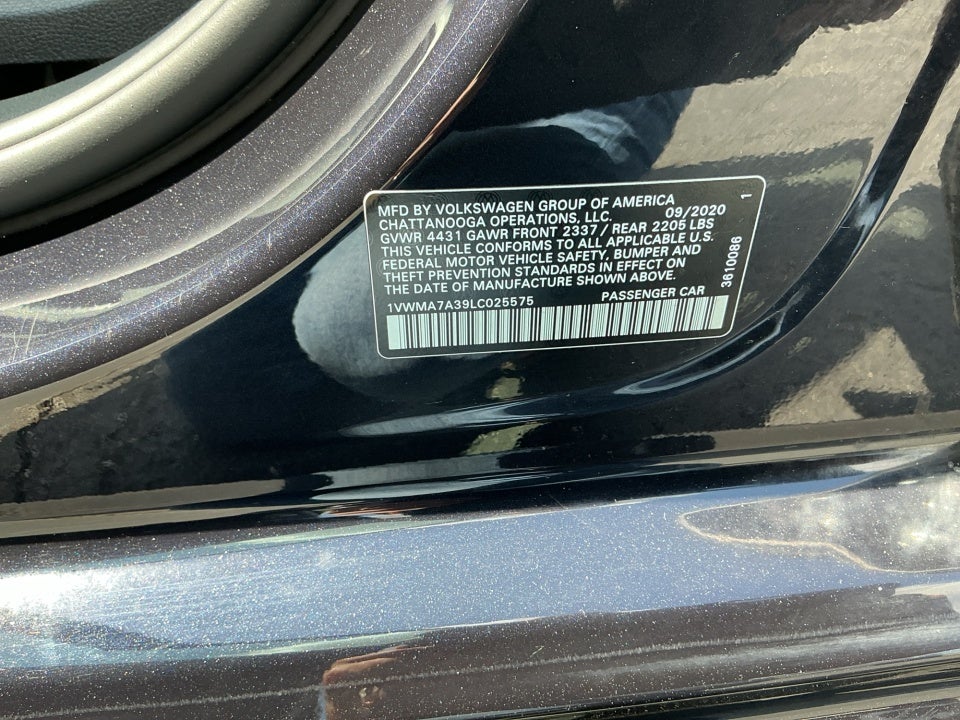 2020 Volkswagen Passat 2.0T R-Line