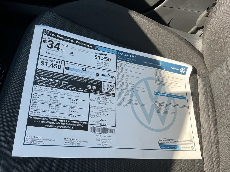 2026 Volkswagen Jetta S