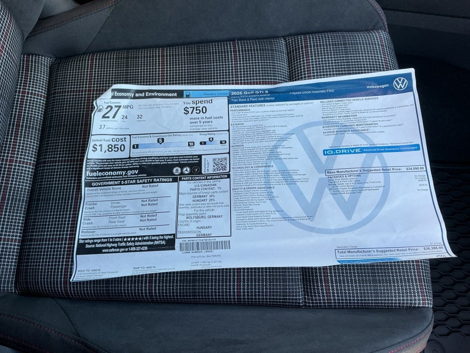 2026 Volkswagen Golf GTI S