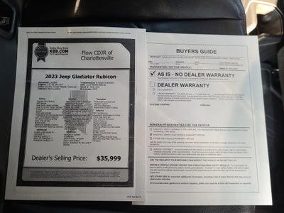 2023 Jeep Gladiator Rubicon 4x4