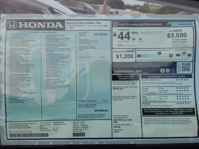 2025 Honda Accord Hybrid Touring