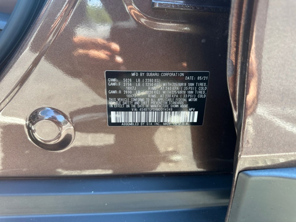 2021 Subaru Outback Touring XT