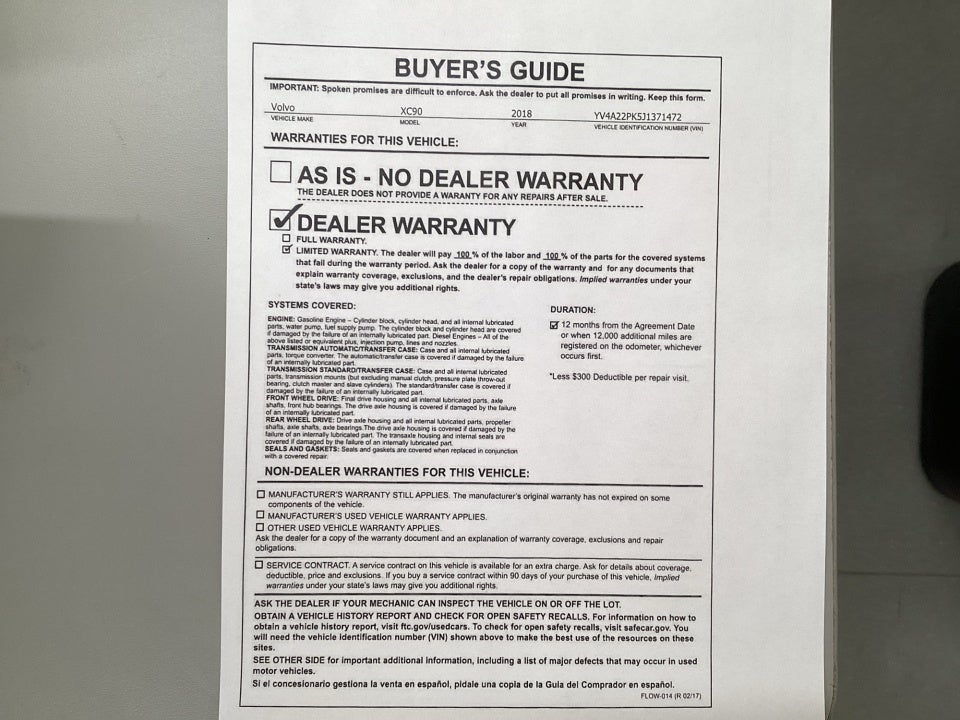 2018 Volvo XC90 T6 Momentum