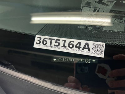 2012 Toyota Camry Hybrid XLE