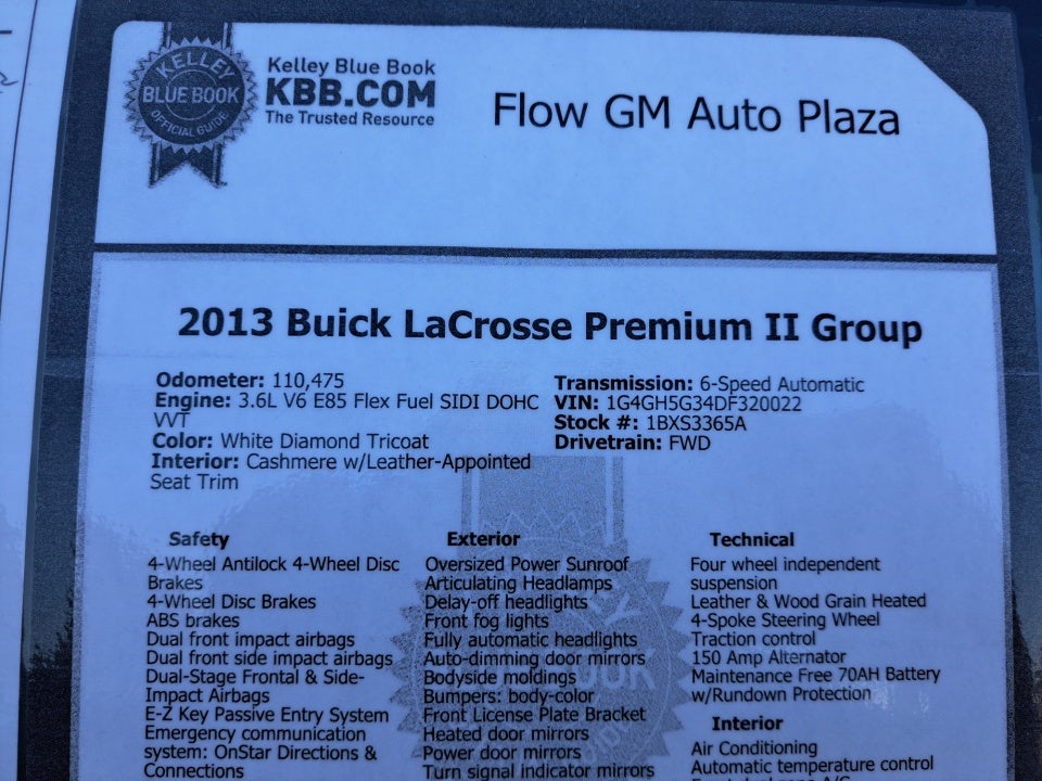 2013 Buick LaCrosse Premium 2 Group