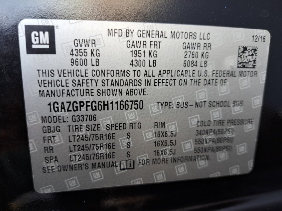 2017 Chevrolet Express 3500 LT
