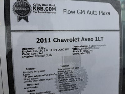 2011 Chevrolet Aveo 1LT