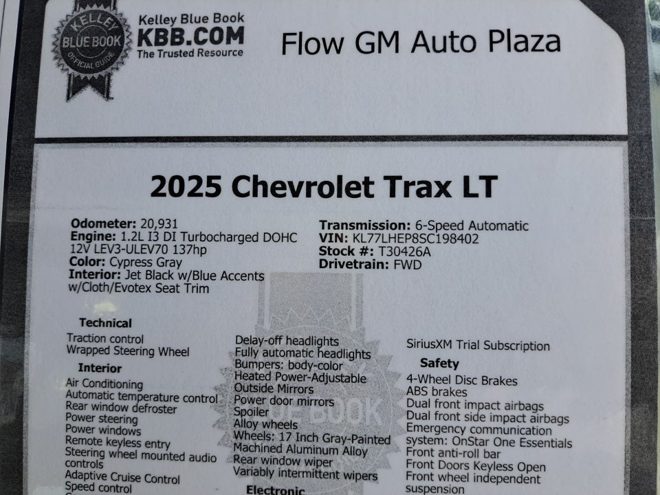 2025 Chevrolet Trax LT