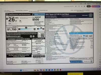 2023 Volkswagen Tiguan SE R-Line Black