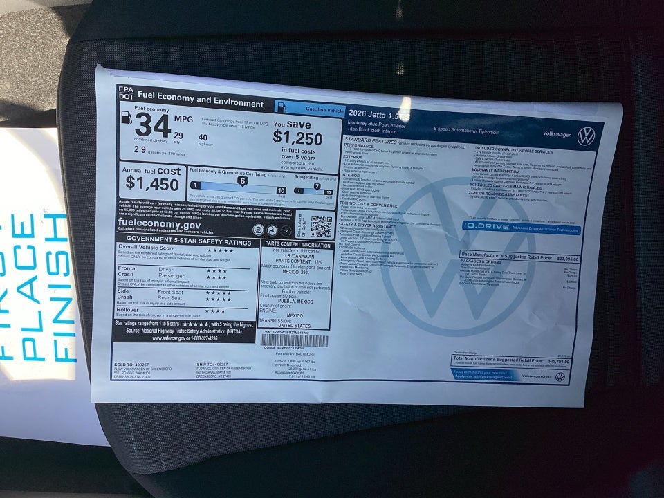 2026 Volkswagen Jetta S