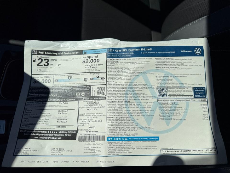 2027 Volkswagen Atlas SEL Premium R-Line