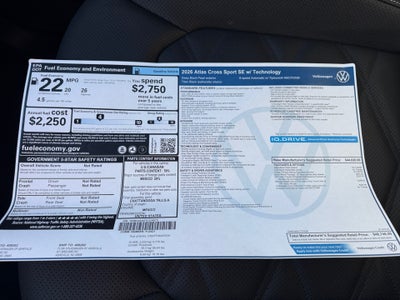 2026 Volkswagen Atlas Cross Sport SE with Technology