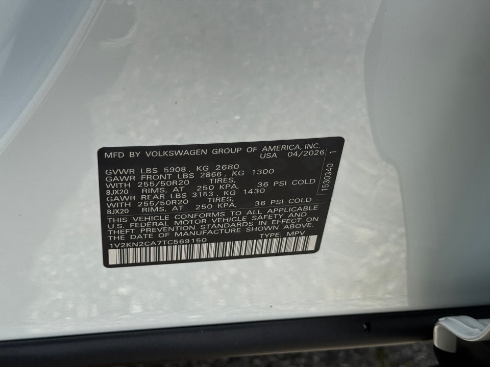 2026 Volkswagen Atlas SE with Technology