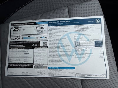 2026 Volkswagen Tiguan SE R-Line Black