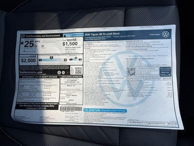 2026 Volkswagen Tiguan SE R-Line Black