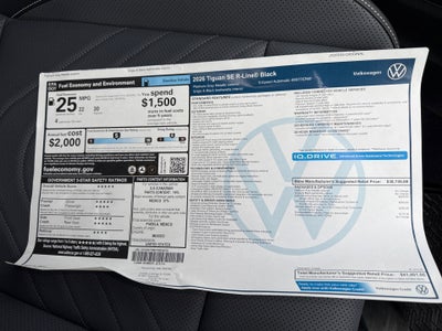 2026 Volkswagen Tiguan SE R-Line Black