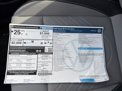 2026 Volkswagen Tiguan SE R-Line Black