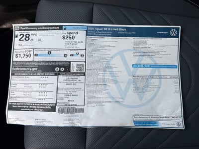 2026 Volkswagen Tiguan SE R-Line Black