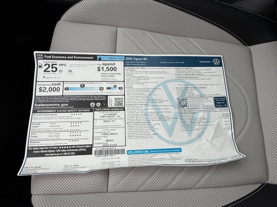 2026 Volkswagen Tiguan SE