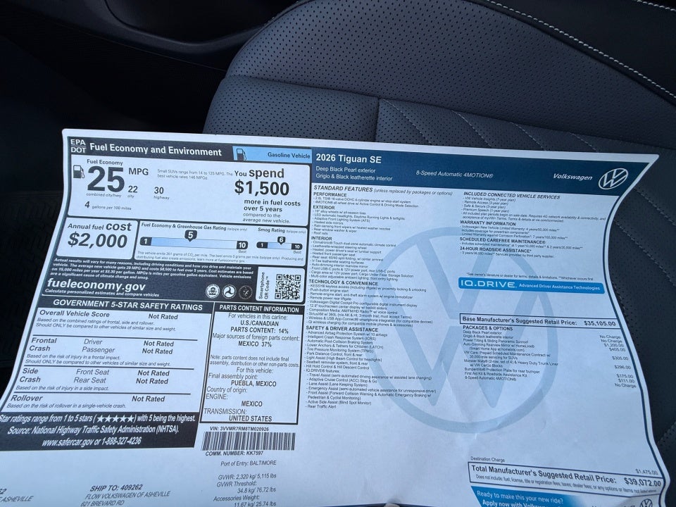 2026 Volkswagen Tiguan SE