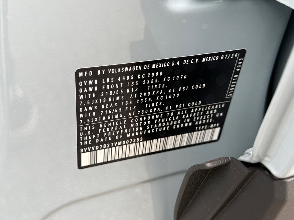 2027 Volkswagen Taos SE