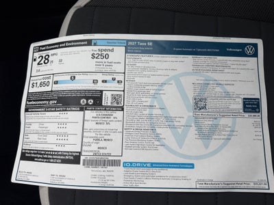 2027 Volkswagen Taos SE